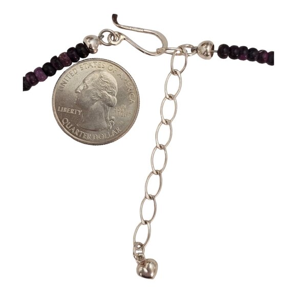 Jay King Sterling Silver Purple Stone Bead Necklace 20" Long, E775 - Picture 8 of 9